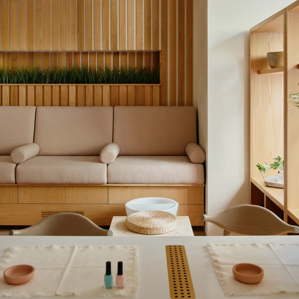 sundays Upper East Side nail studio interior — non-toxic manicures at 1524 Lexington Ave NYC