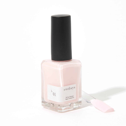 L.01: Non-toxic Pastel Pink nail polish