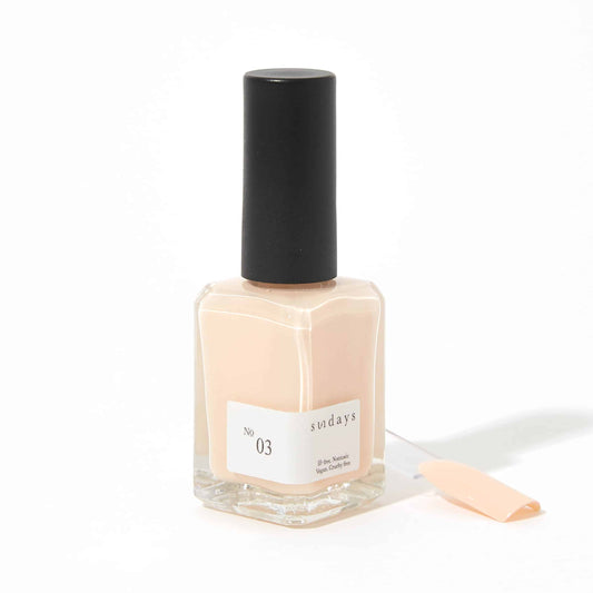 No. 03: non-toxic Peaches & Cream nail polish