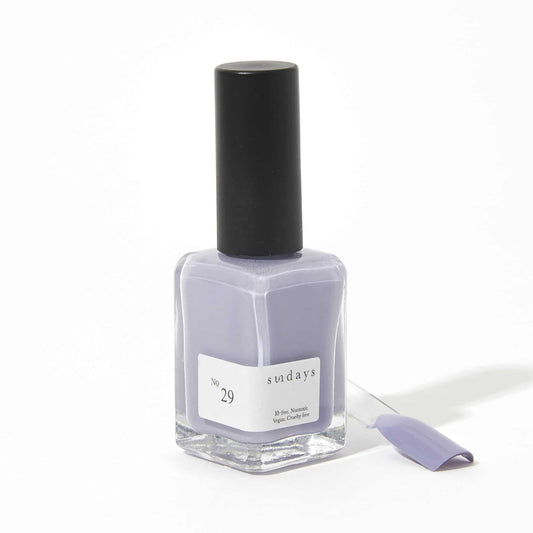 Non-toxic nail polish in deep lavender