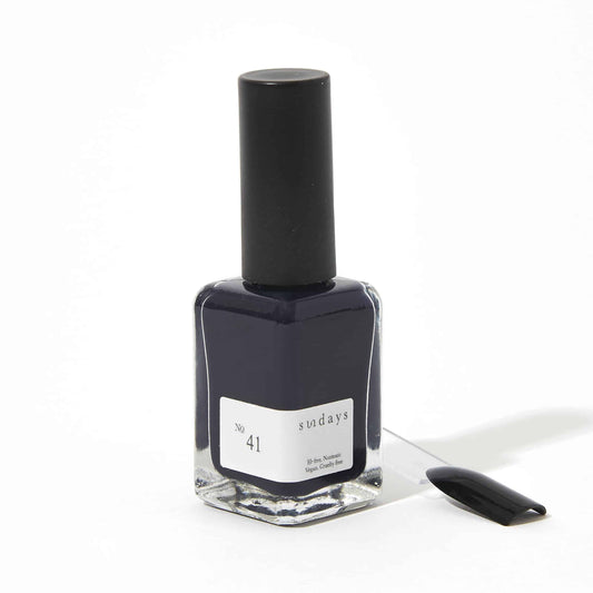 No.41: Midnight Blue non-toxic nail polish