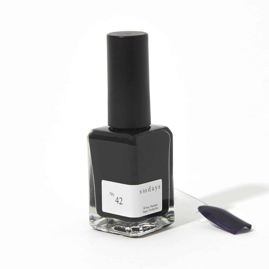 No.42: Onyx Black non-toxic nail polish